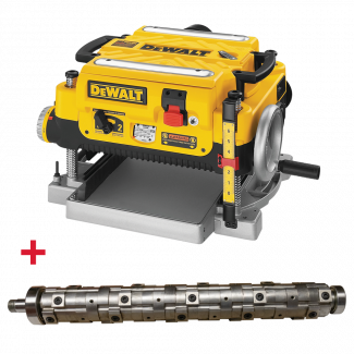 2-Speed 13’’ Thickness Planer and 13” Cutter Head with 26 Reversible Inserts Kit Dewalt DW735CENW