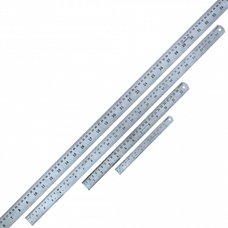 Set of 4 steel rulers Groz SRW